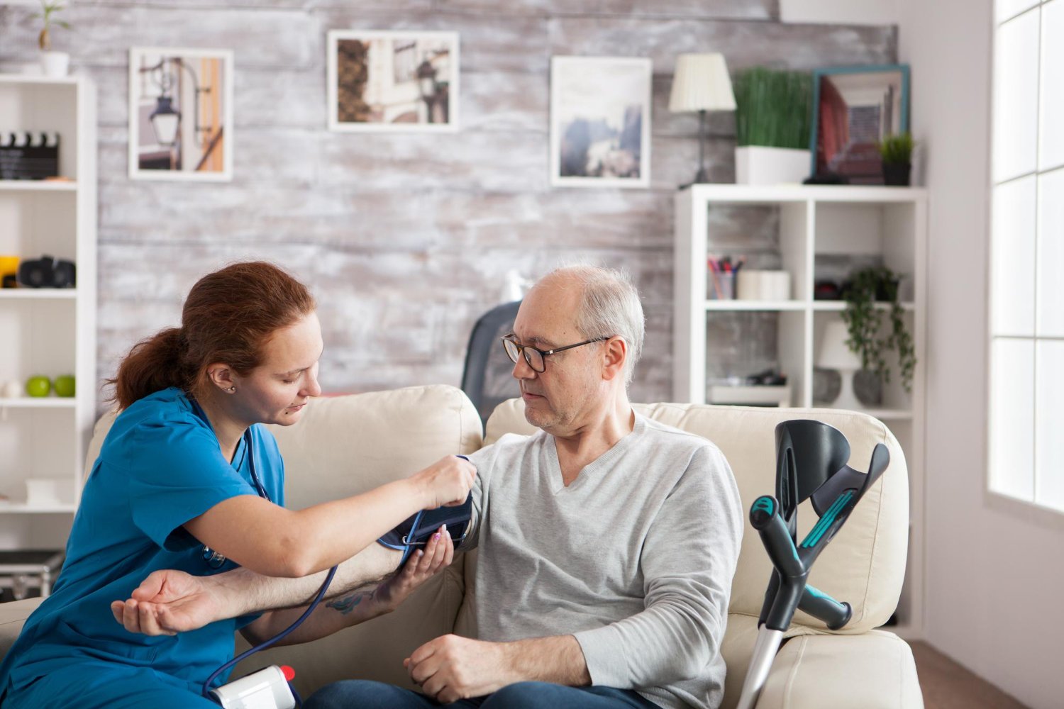 an elderly person needs care